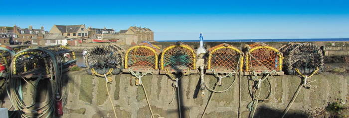 lobster pots at Gourdon