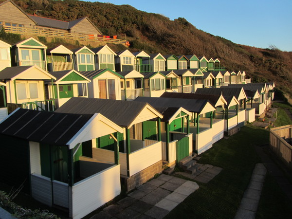 beach huts at Langland