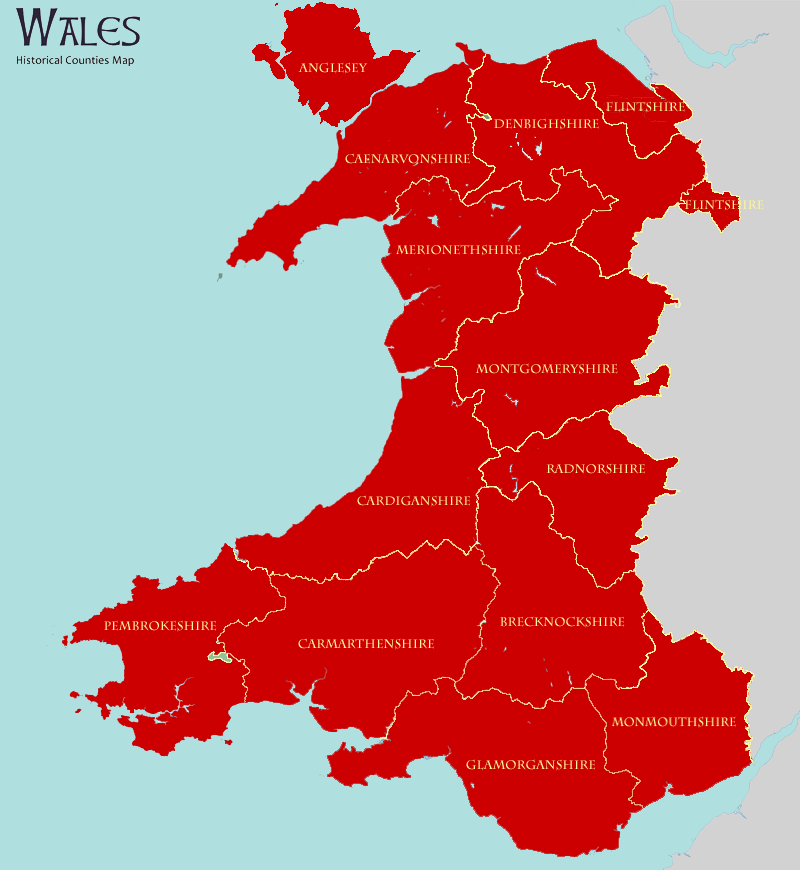 Welsh map